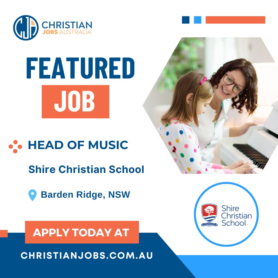 [NSW] NOW HIRING - Head of Music at Shire Christian School in Barden Ridge NSW. Apply today ow.ly/1WOl50PvvZR

#ChristianjobsAU #Christianjobsaustralia #ChristianJobs #christiancareers #ethicaljobsaustralia #Teachingjobs #schooljobs #aussiechristians #musicteacherjobs