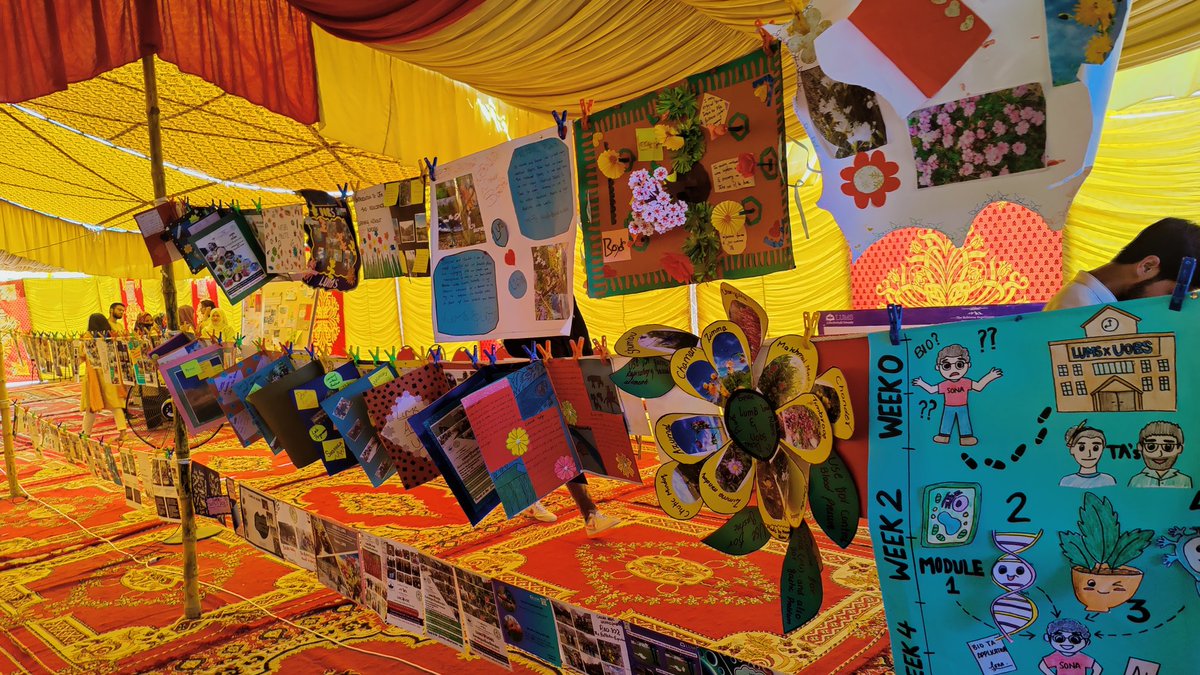 BiologyLums's tweet image. TAs for the #BIO102 course preparing for the final presentation of posters and postcards at the closing ceremony. @LifeAtLUMS @osalums @sbasselums @SalmanTuasene #LUMSxUOBs