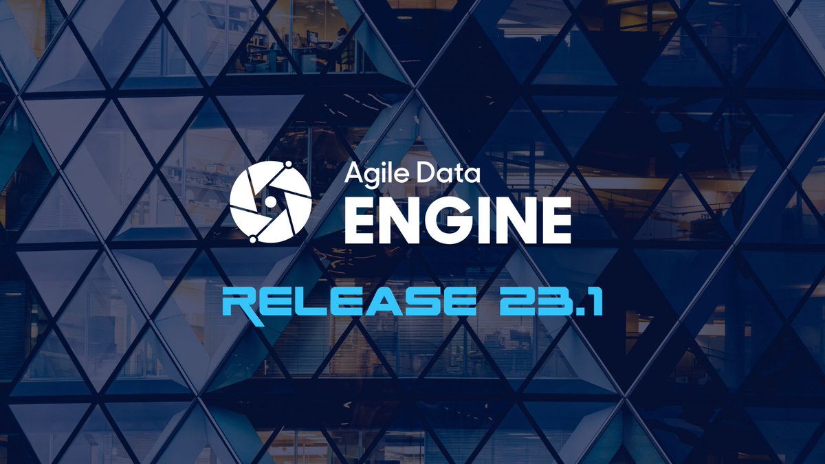 AgileDataEngine's tweet image. New @AgileDataEngine release is out! 🌟
✔ New region: UK v1.0 supported!
✔ New data warehouses supported!
✔ New API endpoints supported!
✔ New metadata-based autocompletions supported!
#CloudDW #DataOps #MicrosoftFabric #Azure @databricks #BigQuery @SnowflakeDB #AWS #DV #DWH