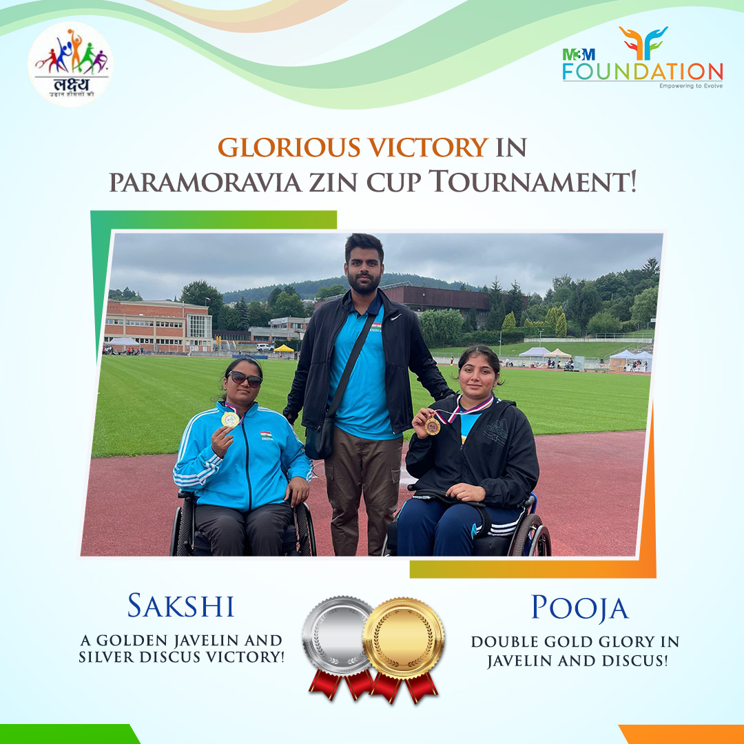 Celebrating Excellence in Para Athletics! 🏅🌟 Our Lakshya scholars continue to shine on the global stage, bringing home a cascade of medals at the Paramoravia Zin Cup Tournament held from 3rd-5th August 2023 in Zin City, Czech Republic.