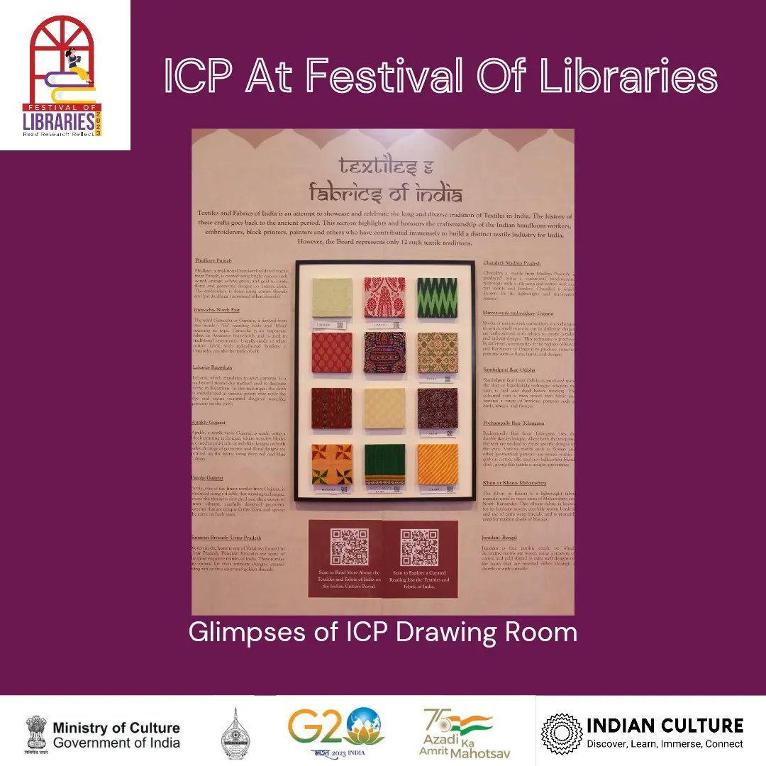 _IndianCulture's tweet photo. Tour of the ICP Drawing Room at #festivaloflibraries2023
#festivaloflibraries #librariesofIndia #readingculture #books #azadikaamritmahotsav #G20 #IndianCulture https://t.co/IXpV3gx4PN