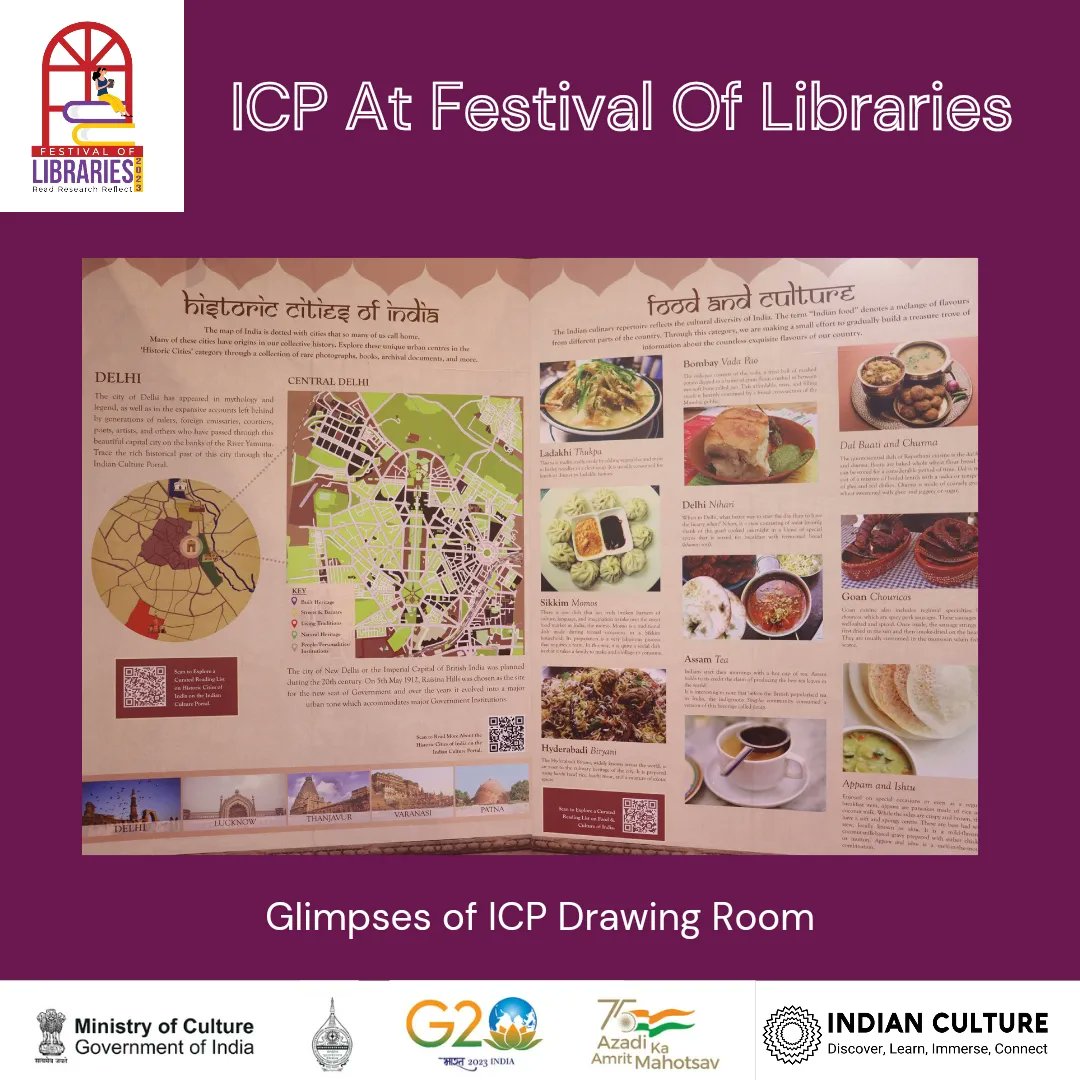 _IndianCulture's tweet photo. Tour of the ICP Drawing Room at #festivaloflibraries2023
#festivaloflibraries #librariesofIndia #readingculture #books #azadikaamritmahotsav #G20 #IndianCulture https://t.co/IXpV3gx4PN