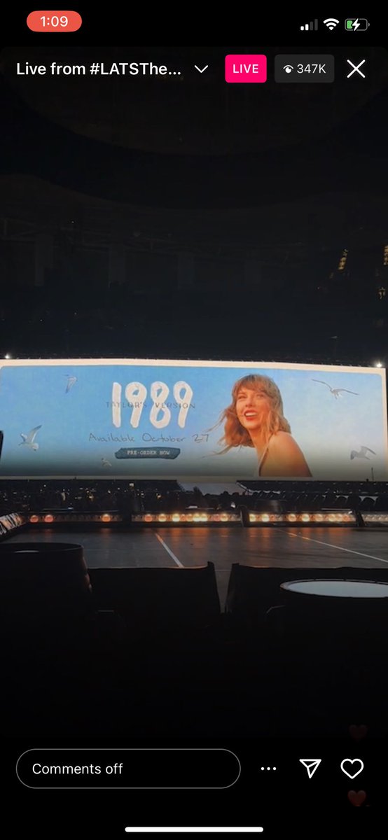 cameron_arce's tweet photo. @taylorswift13 is re recording my favorite album and I could not be happier!! #taylorswift #1989TaylorsVersion #TaylorSwiftErasTourLA #1989tv https://t.co/YSTEFmbLZg