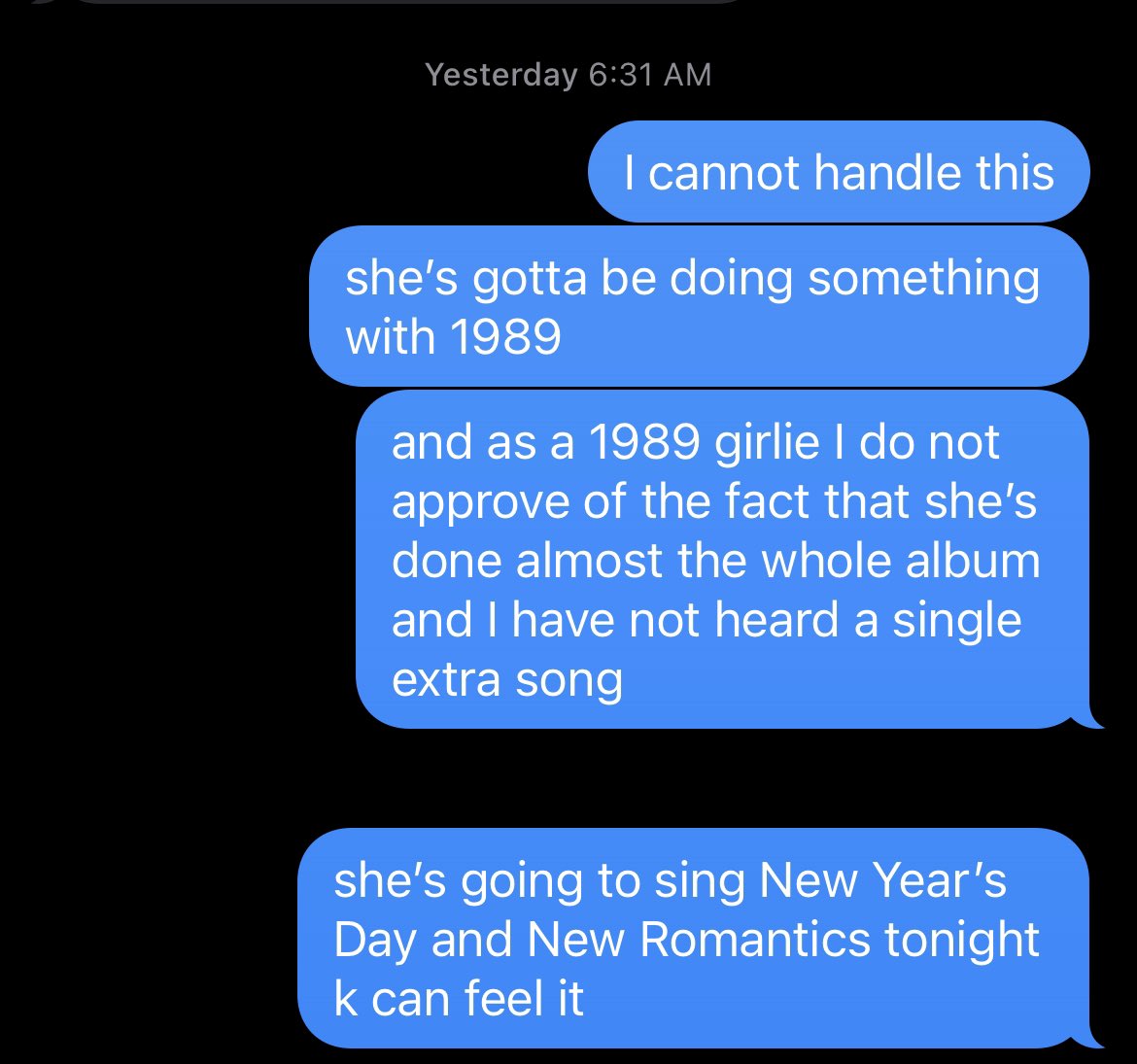 harryslacurl's tweet photo. and when I said I knew this was happening all day, I got the surprise songs 100% right https://t.co/MBlrnYTUID