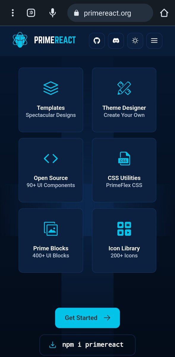 altmemy199's tweet image. أصدقائي المطورين! لقيت مكتبة رائعة لـ React اسمهاو #PrimeReact. 
صراحة اكثر من رائعة تصميمات عصرية ومكونات ستفيدكم بالتأكيد في مشاريعكم. لا تفوتوا تجربتها! 🚀🖥️
primereact.org
 #React #تصميم_ويب