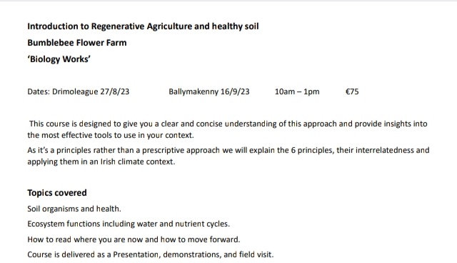 Ballymakenny Farm® (@ballymakennyf) on Twitter photo Very much looking forward to Mags from <a href="/BumblebeeFarm_/">MagsRiordan 'Biology Works'</a> coming to Ballymakenny Farm on 16th/17th September. She will be doing 2 workshops focused on Soil Health. Fasinating information relating to regenerative methods. For more information send us a dm. ❤️ Very much looking forward to Mags from <a href="/BumblebeeFarm_/">MagsRiordan 'Biology Works'</a> coming to Ballymakenny Farm on 16th/17th September. She will be doing 2 workshops focused on Soil Health. Fasinating information relating to regenerative methods. For more information send us a dm. ❤️
