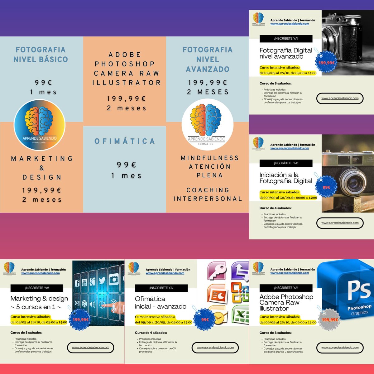Inscripciones abiertas para todos los cursos: 👇🧠👌
aprendesabiendo.com #CursoDeVerano2023 #formación #fypviraltwitter #fypシ #FelizMiercoles #FelizJueves