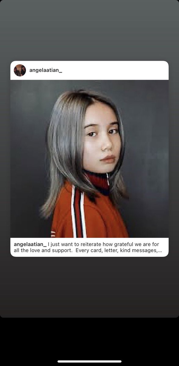 jackyon263's tweet photo. @EverythingOOC Her mom posted on her instagram that she passed away. @angelaatian https://t.co/y2VVCh7Y6j