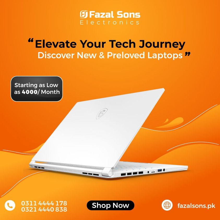 fazalsonslahore's tweet image. 𝐔𝐩𝐠𝐫𝐚𝐝𝐞 𝐘𝐨𝐮𝐫 𝐓𝐞𝐜𝐡: Explore New &amp;amp; Preloved 𝐋𝐚𝐩𝐭𝐨𝐩𝐬 𝐨𝐧 𝐄𝐚𝐬𝐲 𝐈𝐧𝐬𝐭𝐚𝐥𝐥𝐦𝐞𝐧𝐭𝐬 starting at just 4000/month with 𝐅𝐚𝐳𝐚𝐥 𝐒𝐨𝐧𝐬 𝐄𝐥𝐞𝐜𝐭𝐫𝐨𝐧𝐢𝐜𝐬!
𝐕𝐢𝐬𝐢𝐭 𝐎𝐮𝐫 𝐖𝐞𝐛𝐬𝐢𝐭𝐞: fazalsons.pk
#Fazalsons #laptop #buylaptop