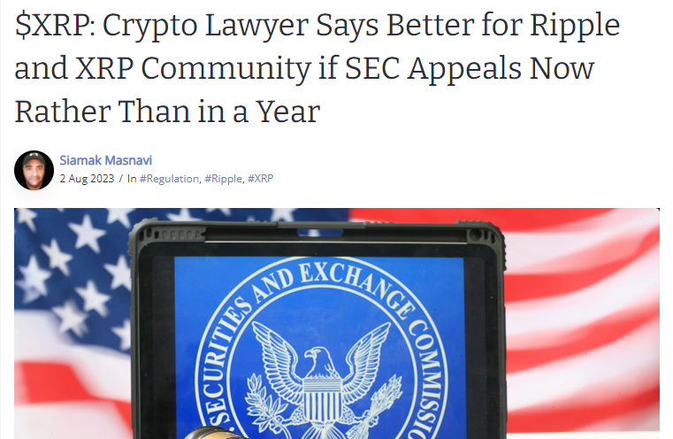 CryptoGeekNews's tweet photo. 💥🚨Crypto Lawyer Says Better for #Ripple and $XRP Community if SEC Appeals Now Rather Than in a Year

THIS IS GOOD FOR $XRP AND RIPPLE🚀 https://t.co/nNPkbcePO3