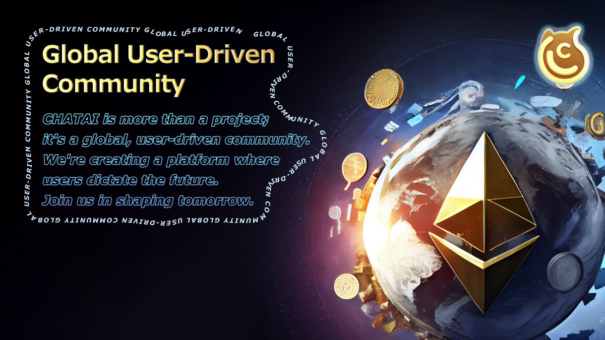 _ChatAI_'s tweet image. #CHATAI is more than a project; it's a global, user-driven community. We're creating a platform where users dictate the future. Join us in shaping tomorrow. 
#CHATCOIN #chatmining #Crypto