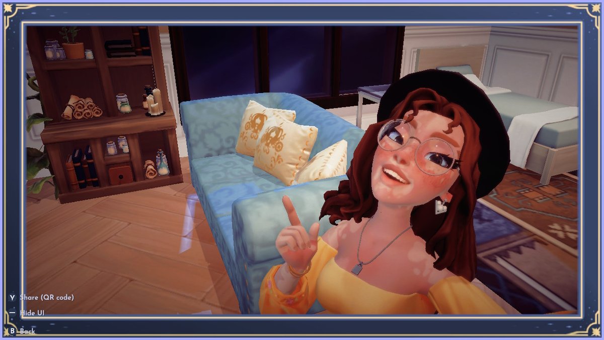Giggles_Ow's tweet photo. cinderella inspired room! based off of fairy godmother's house!!!!  #DreamlightValley #NintendoSwitch https://t.co/0hwIiL0s9C