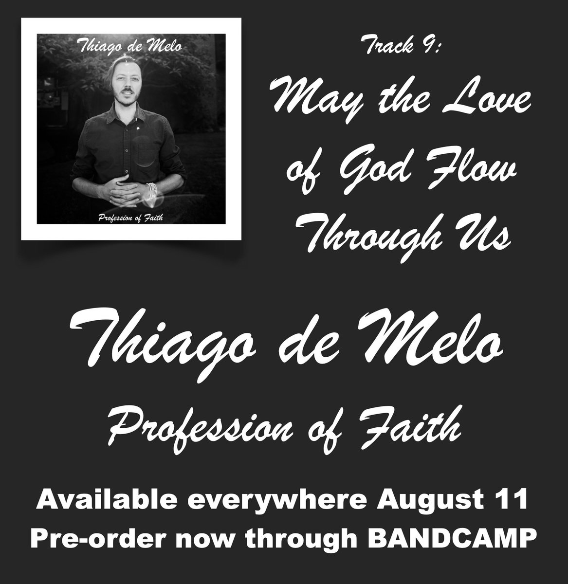 ThiagoMusic's tweet photo. Only one day to go for the official release of PROFESSION OF FAITH. And only one track to go in our gradual BANDCAMP release. Today is track number 9: "May the Love of God Flow Through Us", perhaps the most meditative song in the album. 😇https://t.co/lB9npanLXq https://t.co/pjNUXuyVFd