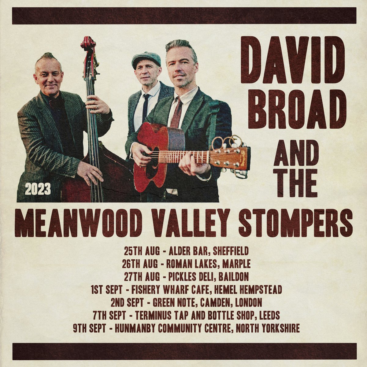 davidwbroad's tweet image. Upcoming gigs in Sheffield, Marple, Baildon, Hemel Hempstead, London, Leeds and Hunmanby!