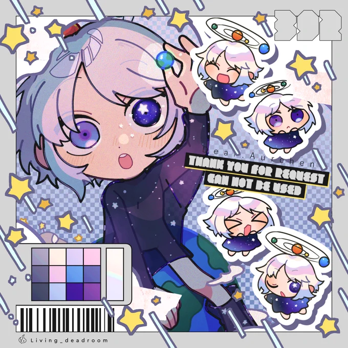 skebを納品しました! ちっちゃいのをいっぱい描いたり、差分いっぱいつくったり、楽しかったです 