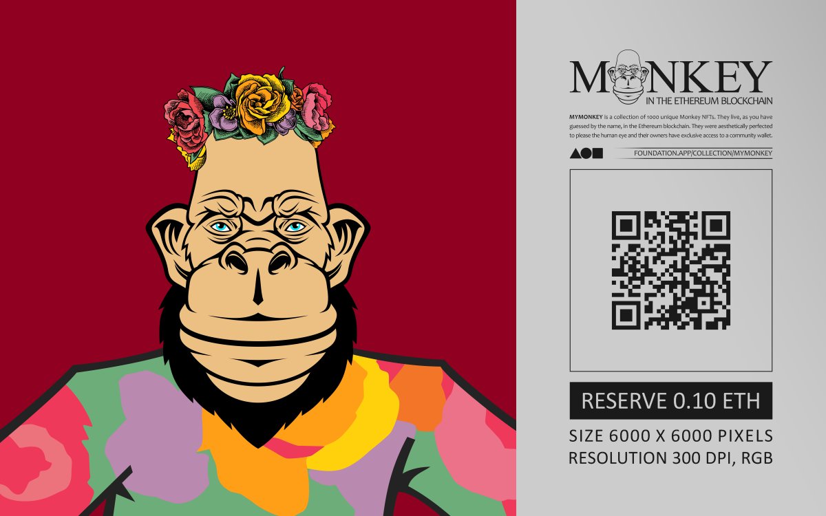 Payamkarimi1981's tweet photo. π» M Y M O N K E Y
Mymonkey is a collection of 1000 unique Monkey NFTs. They live, as you have guessed by the name, in the Ethereum blockchain
https://t.co/z3NlkYMySW
@Foundation #NFT #Monkey #Mymonkey #NFTArt #NFTCommunity #NFTartist #Nftcollector #Collection https://t.co/5OJZ8ovi89