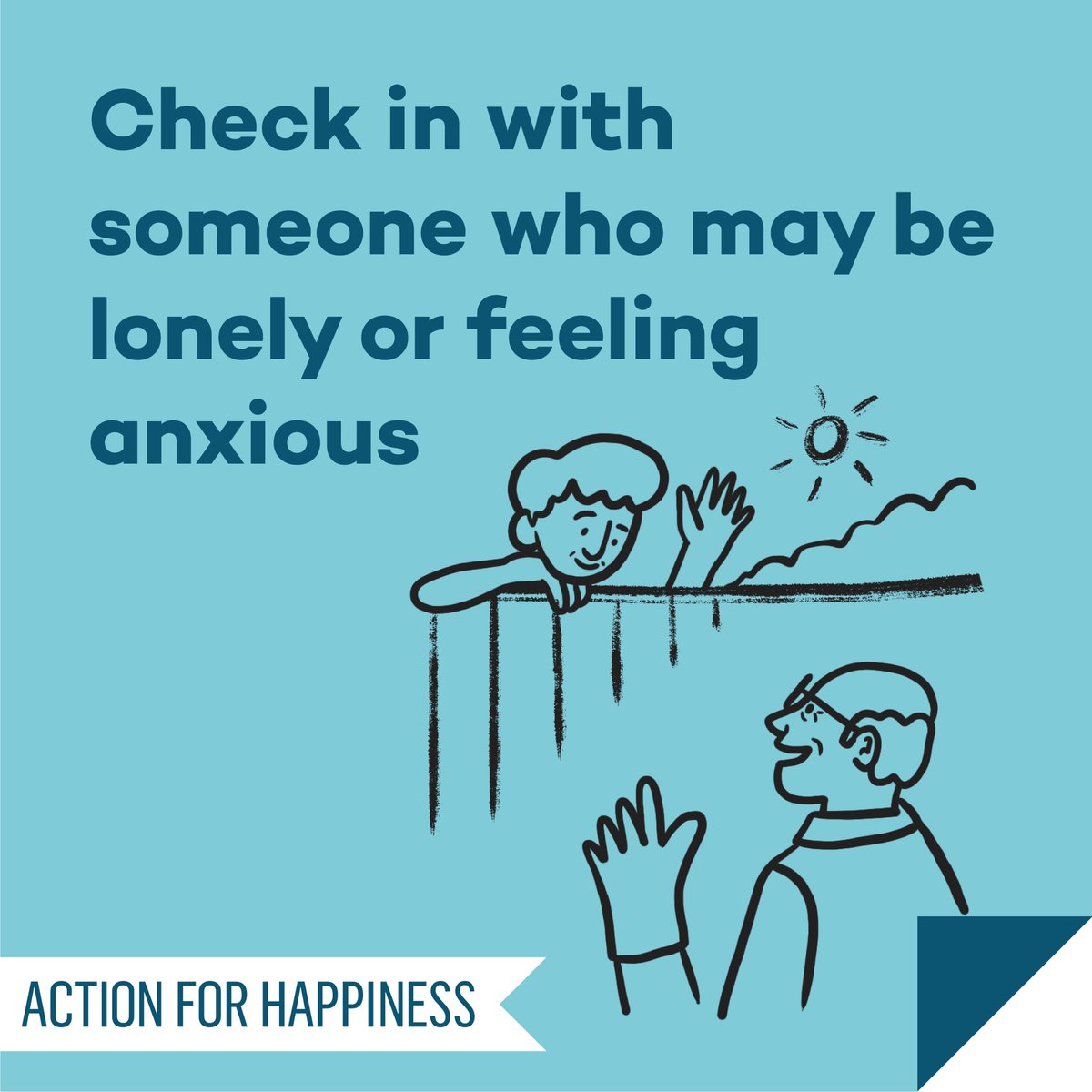 Altruistic August - Day 10: Check in with someone who may be lonely or feeling anxious actionforhappiness.org/altruistic-aug… #AltruisticAugust