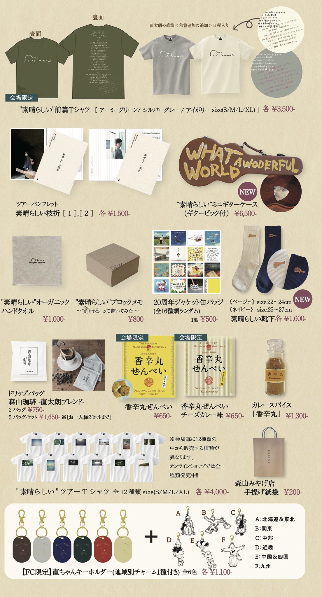 森山直太朗「素晴らしい世界」 ミニギターケース【ピック付き】