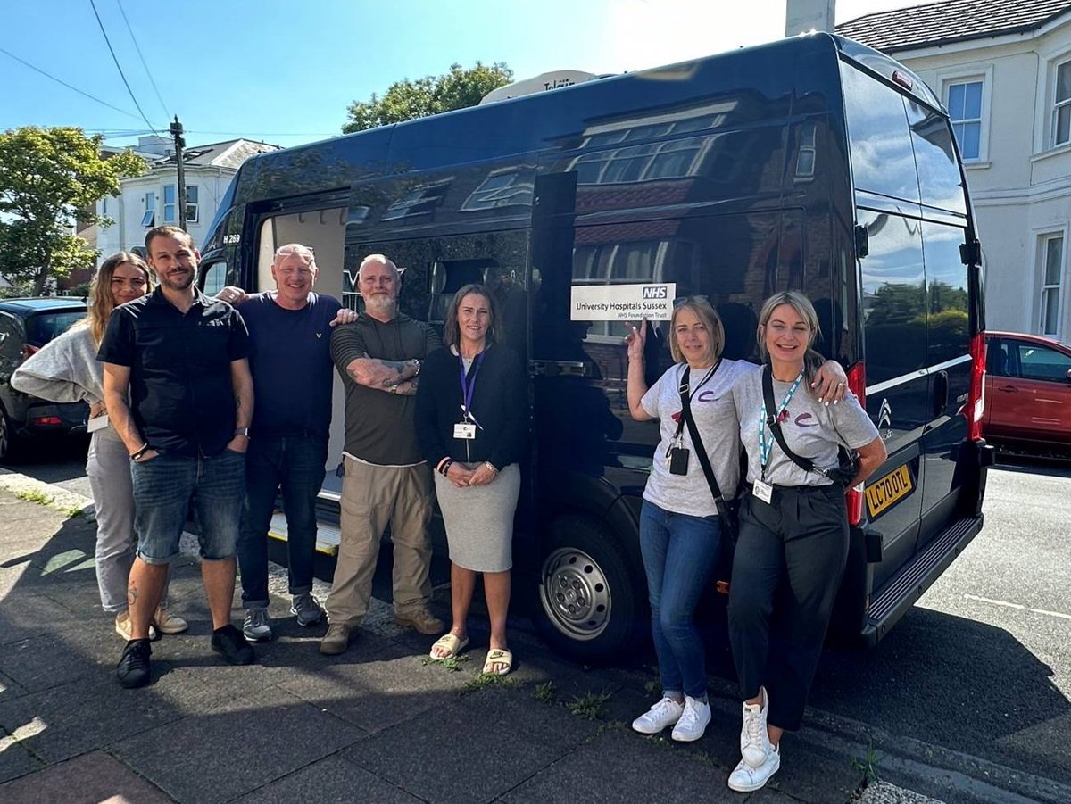 SussexHepatitis's tweet photo. A fantastic day was had at @TurningTidesOrg, with our new outreach van, enabling our team to test even more clients in our mission to eliminate Hep C. Absolutely brilliant work! https://t.co/wv1n3XAmqZ