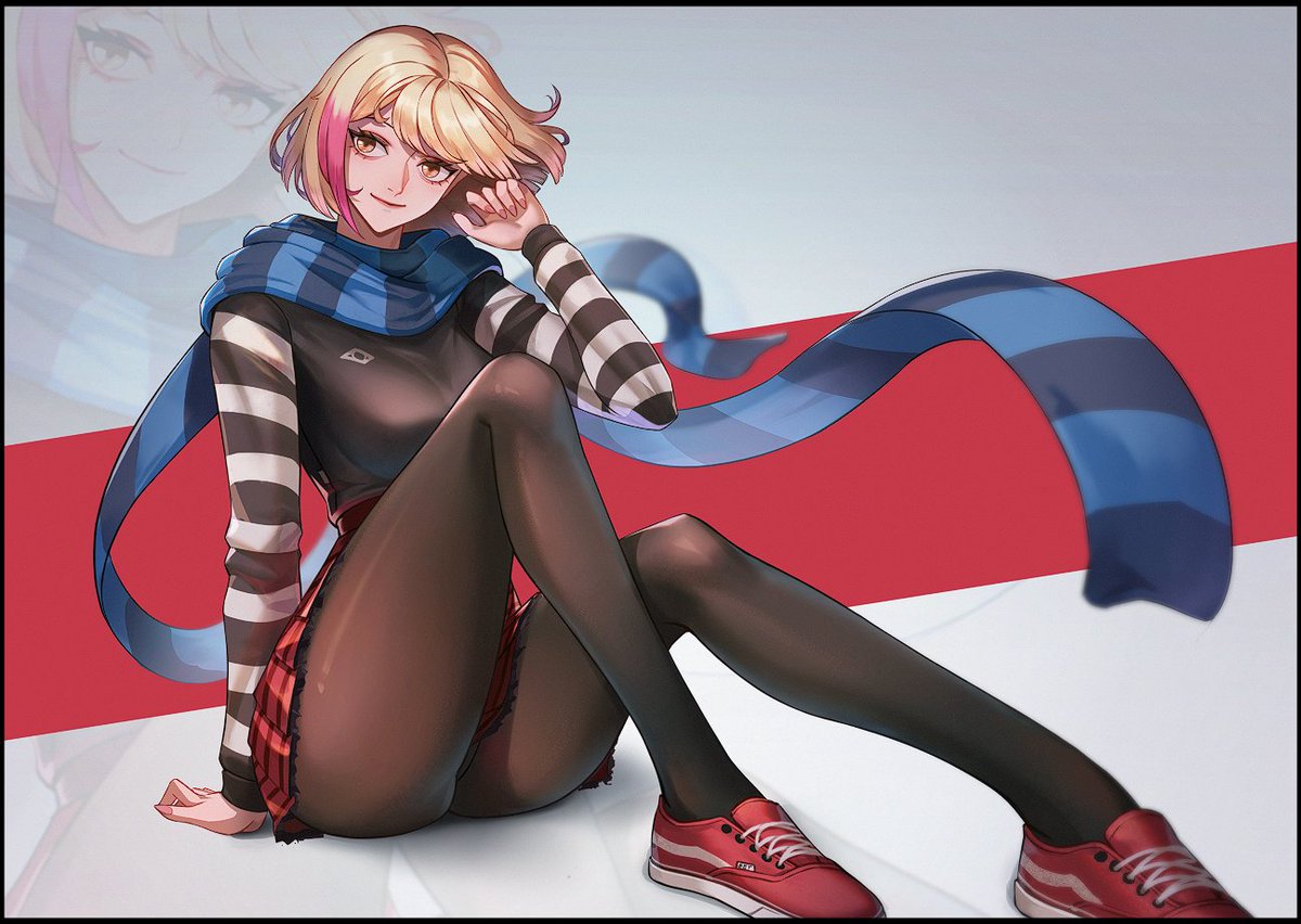 "The bus was probably a set-up, then. Any contact with who did this? Idea what they want?"

An amazing piece of Mia art by the incredible <a href="/BetrunkenH/">Bet (Betto) || c0mms 0pen!</a> ✨

#VisualNovelFest #GameDev #IndieDev