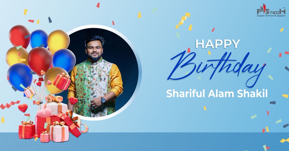 piistech's tweet photo. Join us in celebrating a true rockstar on his special day! Happy Birthday to our exceptional senior software developer, Shariful Islam Shakil! 

#Happy_Birthday_Shakil 
#Piistech
#Coding_Genius_Birthday
#HappyBirthday
#Birthday_Celebrations 
#Celebrating_Birthday
#Piistech_Ltd https://t.co/BlARyaBtXW
