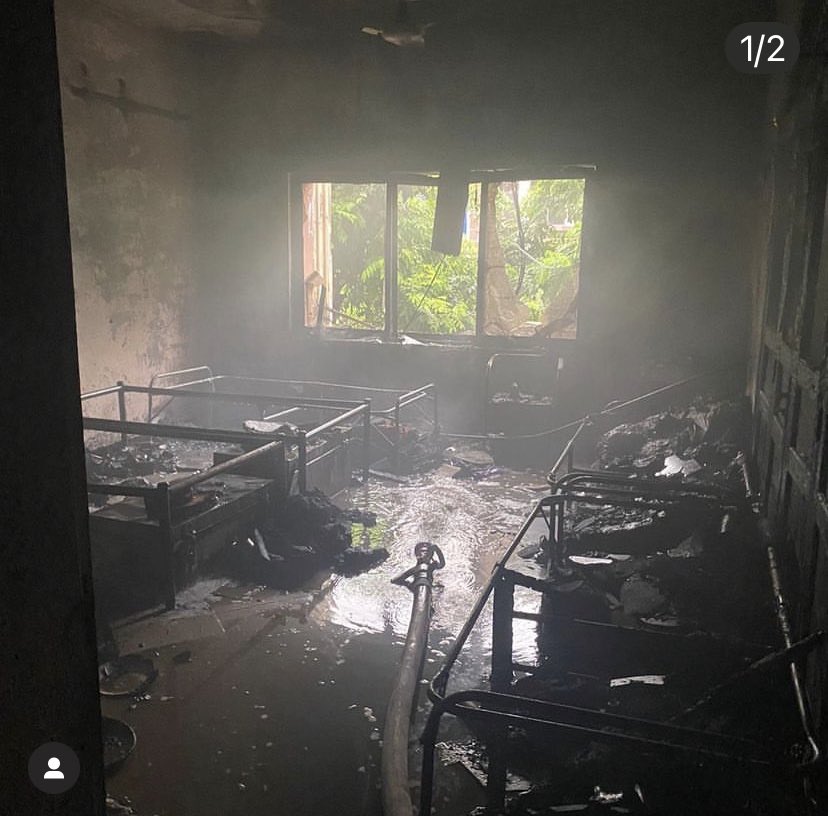 Services hospital girls’ hostel caught fire due to faulty circuiting, yet the faculty is not facilitating distressed students in any way. The indifference by the administration is just pathetic &amp; shameless. Who will be held accountable for the  life security?