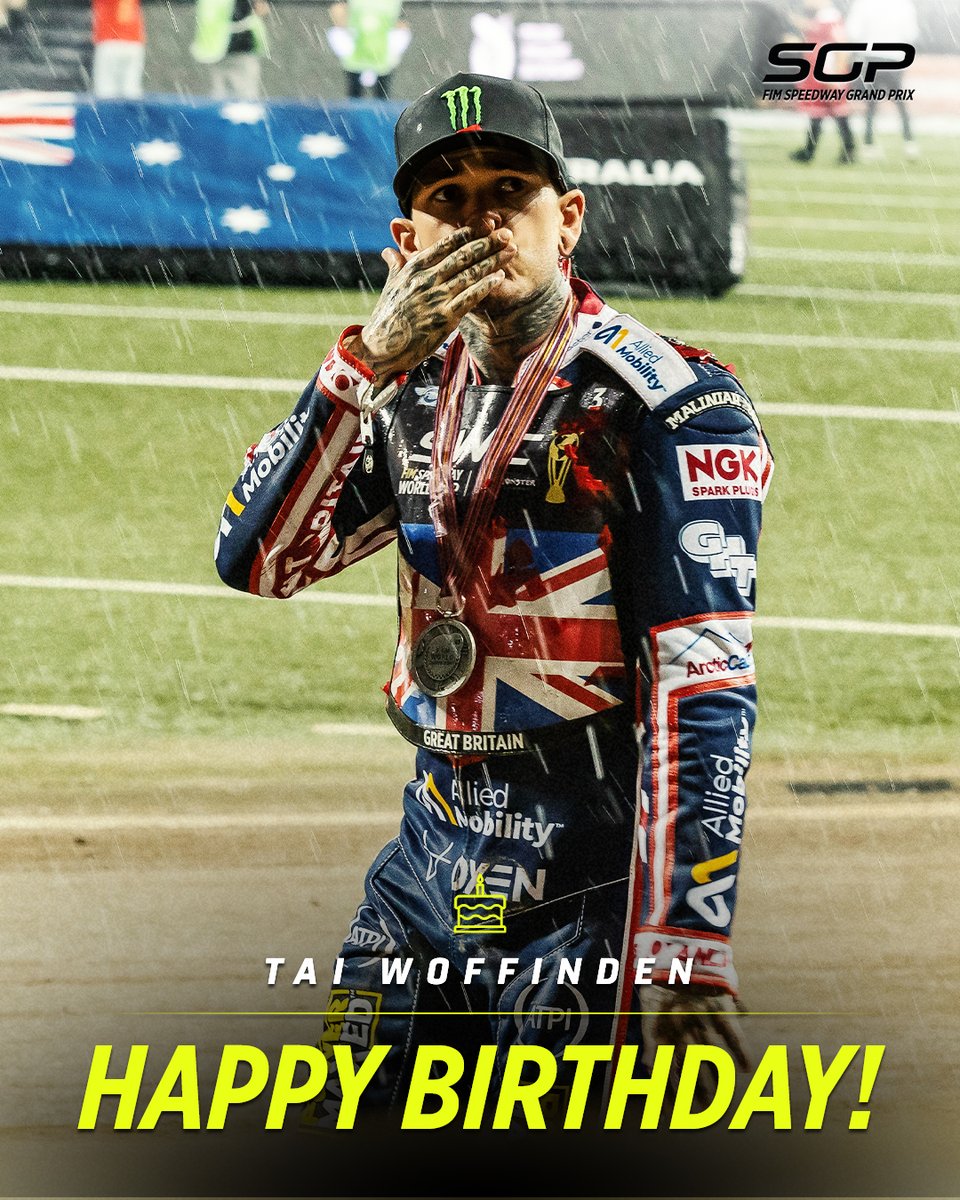 Happy birthday <a href="/TWoffinden/">Tai Woffinden</a> 🥳 

Wishing you many happy returns and the best of the luck for the rest of the season! 🙌

#FIMSpeedwayGP