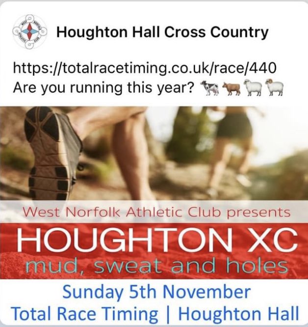 WestNorfolkAC's tweet photo. Come along and be part of a great cross-country event. Great course and beautiful location, who could ask for more… https://t.co/8HdGE7jaRQ
