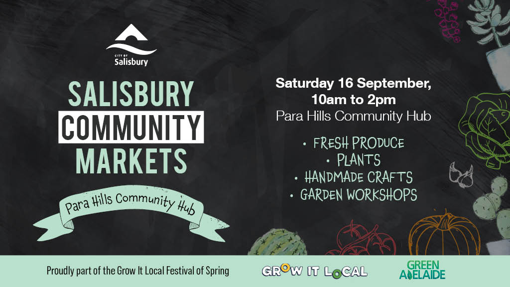Spring is almost here! 

Come join us in the fresh Spring air for the annual Para Hills Community Hub Spring Markets on Saturday 16 September from 10am to 2pm.

For more information visit: fal.cn/3ACc5