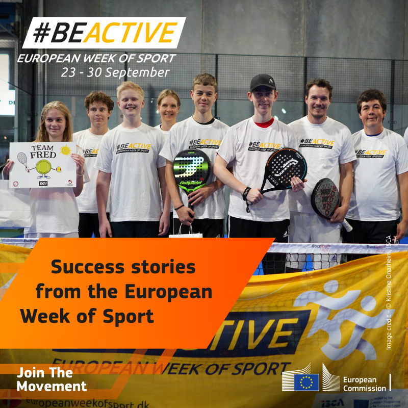EuSport's tweet photo. During the #EuropeanWeekofSport 2023 we will continue supporting initiatives that are all about inclusion, involvement and innovation like @ewos_dk did last year with #TeamFred! 🎾

See how they created a #BeActive comfort zone for children with special needs 👇