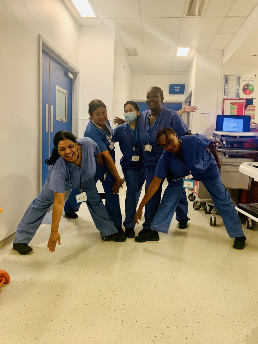 RHTU Team is staying grounded and united during #ImperialActive #NursesActive 💕😜