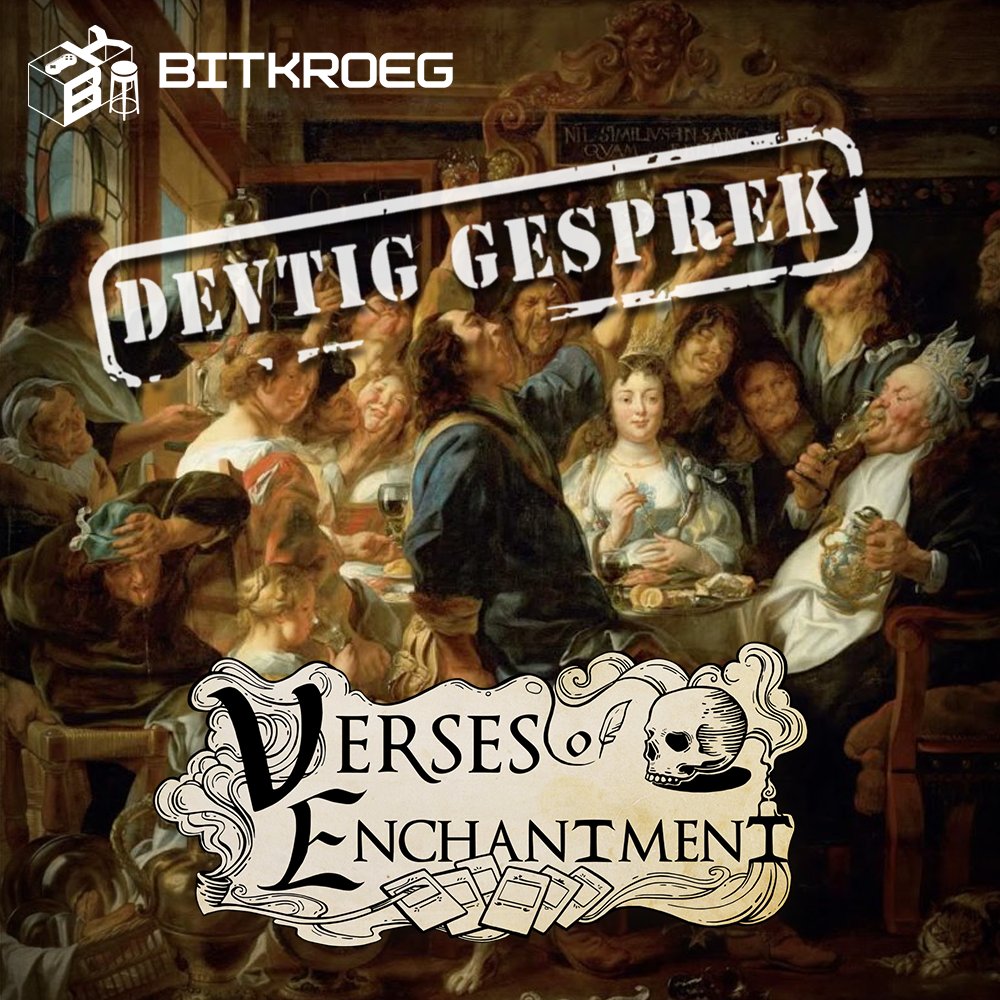 We hebben Belgische solodev <a href="/IbeDenaux/">Wizerd</a>  aan de digitale toog om zijn game Verses of Enchantment te bespreken. 

Een interessante mix van  deckbuilding, magie, poëzie en klassieke kunst! 

bitkroeg.be/d-20-devtig-ge…