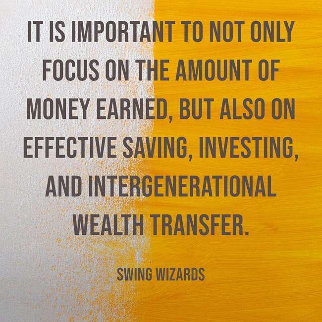 It is important to not only focus on the amount of money earned, but also on effective saving, investing, and intergenerational wealth transfer. 💰📈⏳ Remember, financial security is influenced by these factors, which can impact your long-term financial well-being. #MoneyMatters
