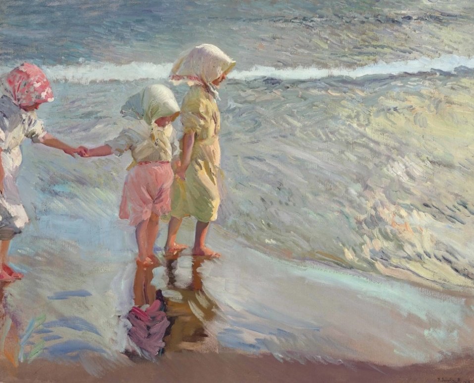 Se cumplen 100 años del fallecimiento de Joaquín Sorolla (10 de agosto de 1923).
Vamos a llenar todos los TL de luz por un día en el #CentenarioSorolla.

¿Cuál es tu obra favorita de Sorolla?

🎨 Tres hermanas en la playa, 1908