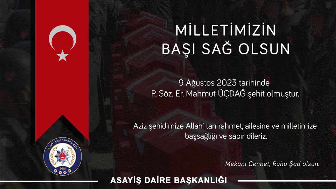 asayisdairebsk's tweet photo. Milletimizin başı sağ olsun🇹🇷 https://t.co/ZNT9PieGAg