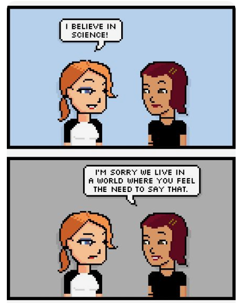mariofusco's tweet photo. Science doesn't care if you believe in it. https://t.co/ARFNV2DLxa