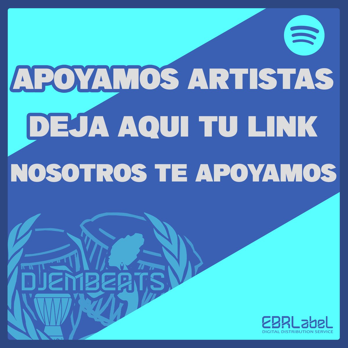 djembeatsmx's tweet photo. Deja abajo tu música de Spotify y nosotros nos encargamos de darle difusión ! #spotifyplaylist #apoyandoemprendedores #apoyando #talento #musicaelectronica #electronicmusic #electronicmusicproducer #supportforartists https://t.co/TqAo5XGodE