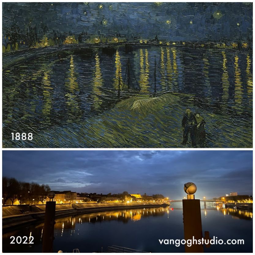 Starry Night over the Rhône 
#vangogh 

🌻Follow in Van Gogh’s footsteps in the South of France: 

vangoghstudio.com/follow-in-van-…