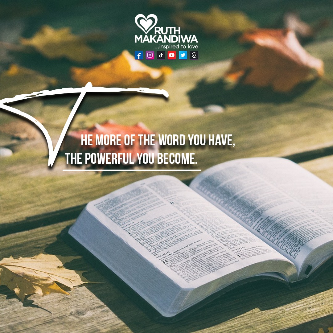 ruthmakandiwa's tweet photo. #thewordofGod 
#feedyourspirit 
#feedontheword 
#lifeintheWord 
#wordlifestyle 
#EmmanuelMakandiwa 
#RuthEmmanuelMakandiwa https://t.co/V0iJ33GZd7