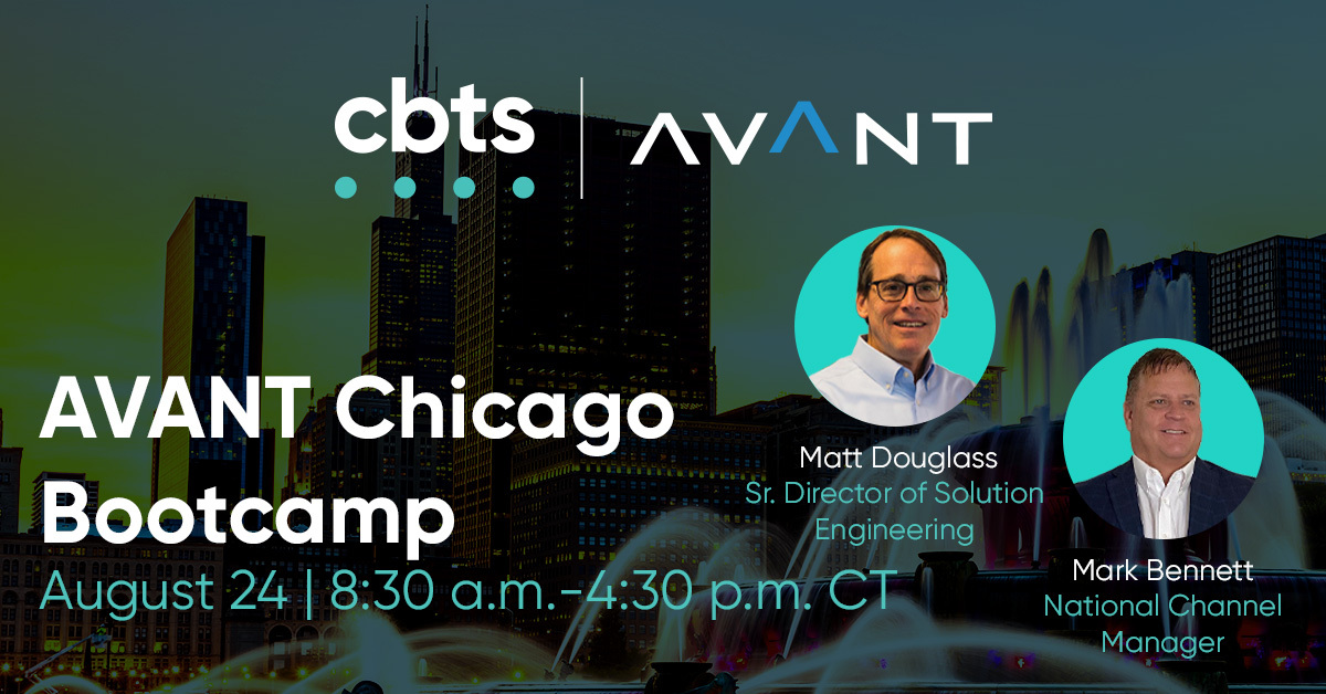 CBTSConnect's tweet photo. Weโre very excited to be attending AVANTโs upcoming security and UC/CC Bootcamp in Chicago!
Join us for their hands-on, one-day training events created for new and seasoned trusted advisors looking to level up their expertise: https://t.co/AKcnFu84Ks
#goAVANT #evolocity https://t.co/Xb4AWuD1n9