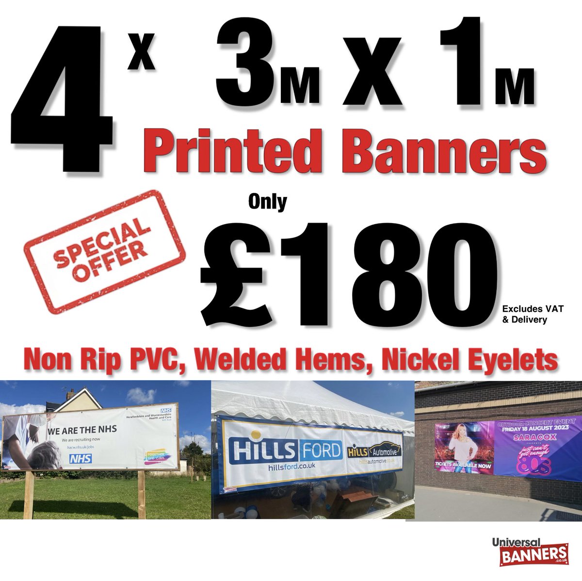 UniversalBanner's tweet image. 🚨Deal Alert 🚨 We added even more of our popular banner bundles! Order online: universalbanners.co.uk/special-offers  #banners #bannerprinting #events #openday #freshers #newofferalert🚨🚨 #getnoticed #WorcestershireHour