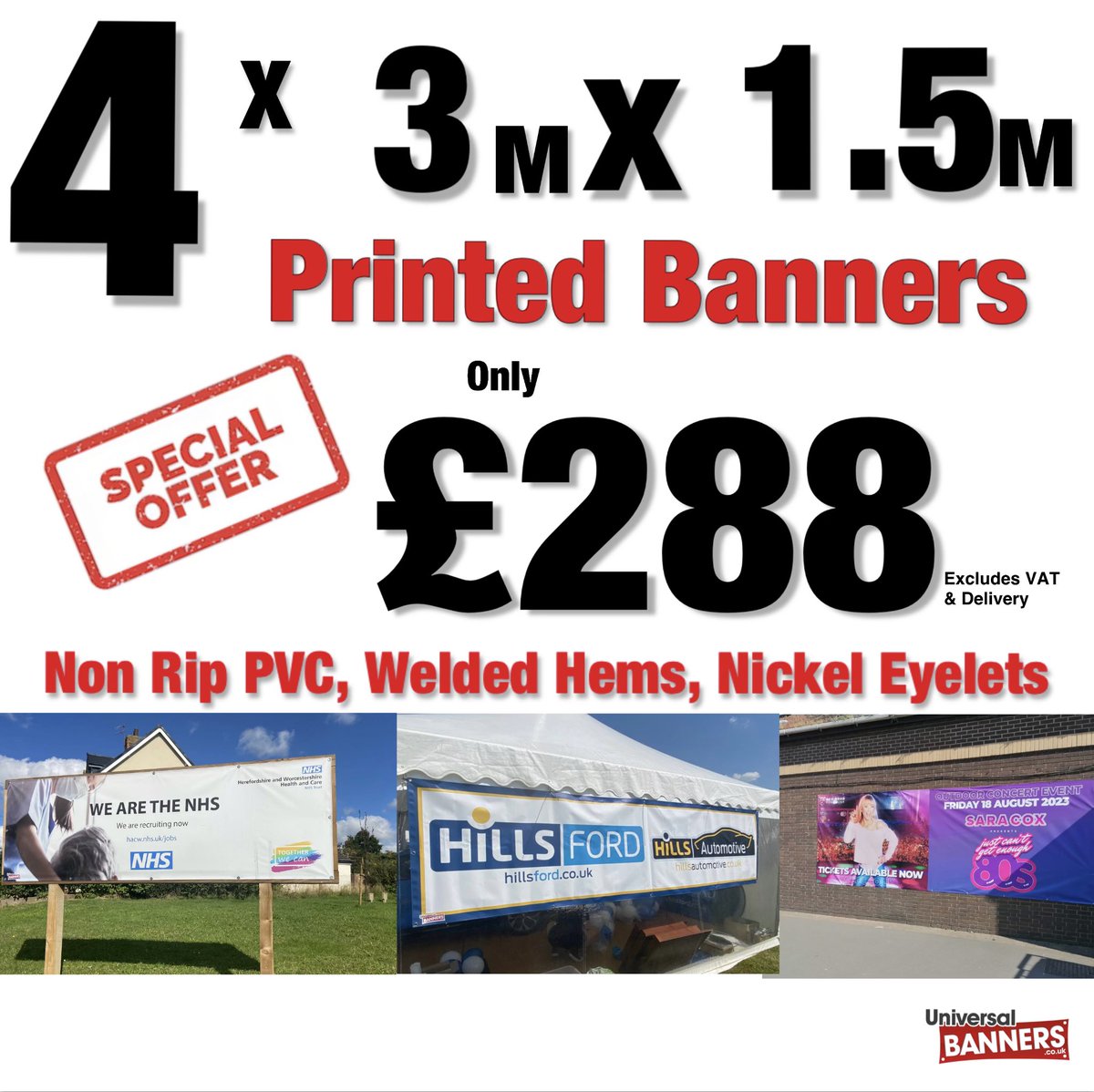 UniversalBanner's tweet image. 🚨Deal Alert 🚨 We added even more of our popular banner bundles! Order online: universalbanners.co.uk/special-offers  #banners #bannerprinting #events #openday #freshers #newofferalert🚨🚨 #getnoticed #WorcestershireHour