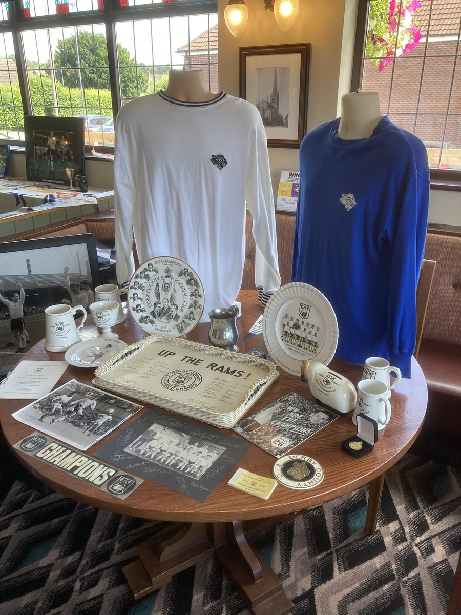 P_T4T_R4M's tweet photo. The Rams Heritage Trust are displaying Derby County memorabilia at The Woodlands Hotel Allestree today til 5.00. https://t.co/Bs4SssAsCM
