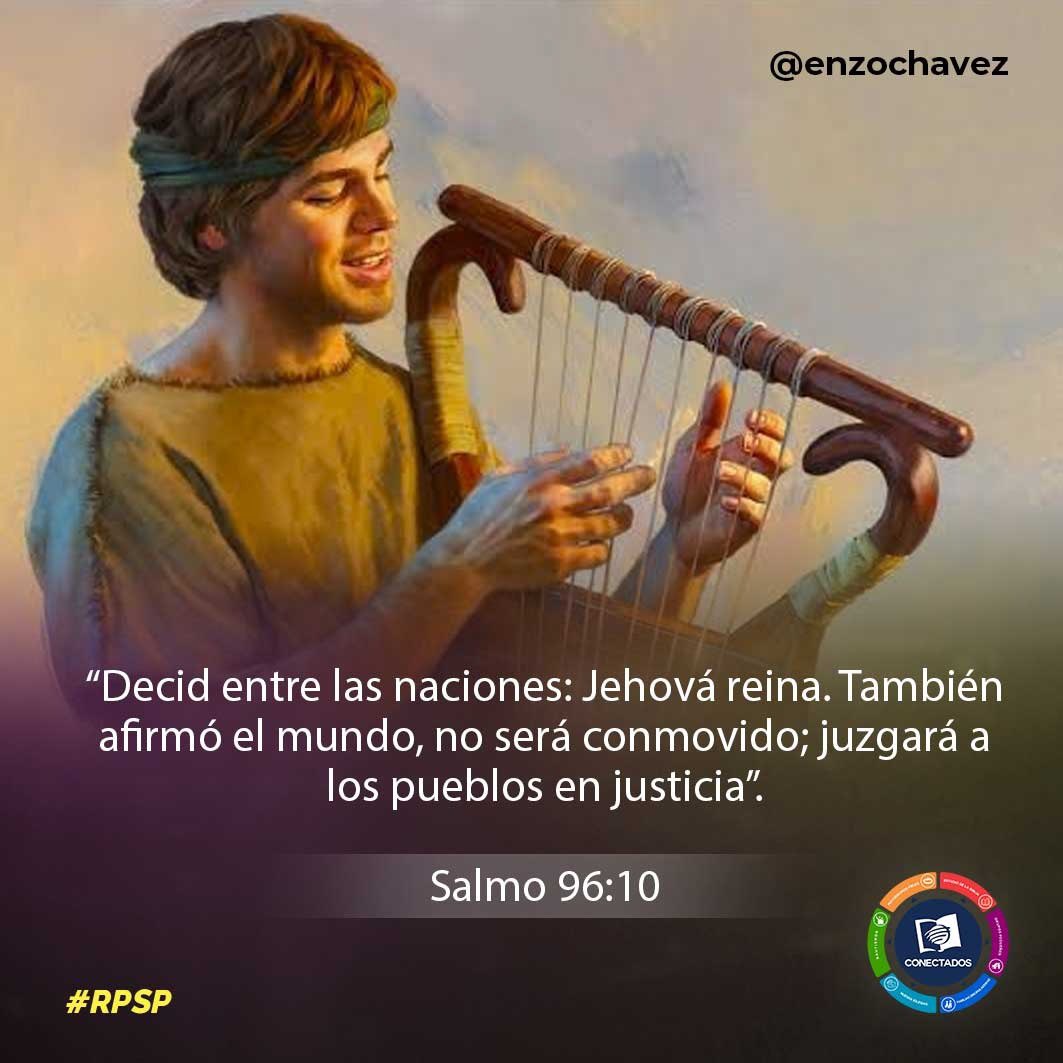 Salmo 96
Dios es Creador, gobernante del universo y juez justo. Su reinado está por encima de todos, se impondrá con poder cuando Cristo vuelva por segunda vez. Quien reconoce el Señorío de Cristo anuncia el evangelio y lleva ofrendas generosas como parte de su adoración.
#rpsp
