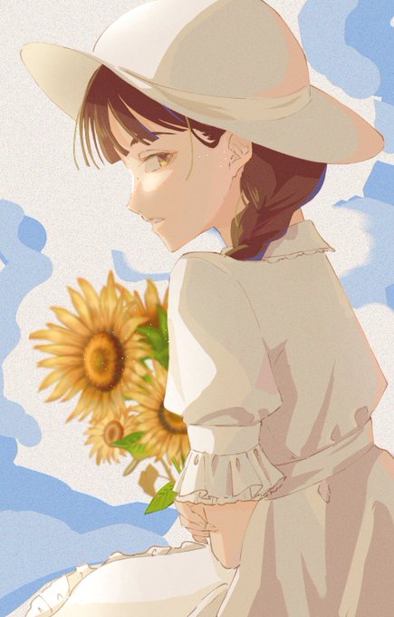 「cloud sun hat」 illustration images(Latest)｜4pages