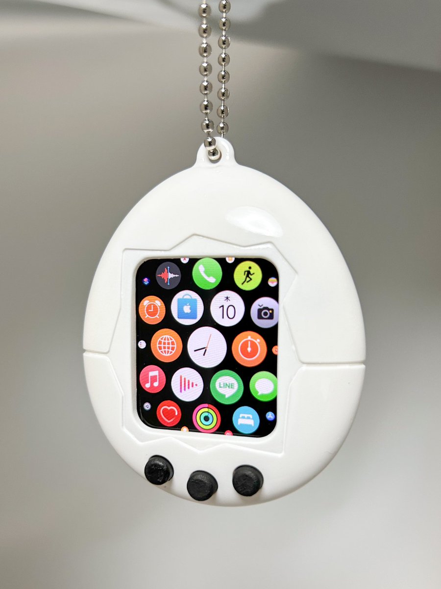 たまごっち　Apple Watch ケース　3Dプリンター たまごっち風Apple Watchカバーを3Dプリンタで作ってみたら可愛すぎる