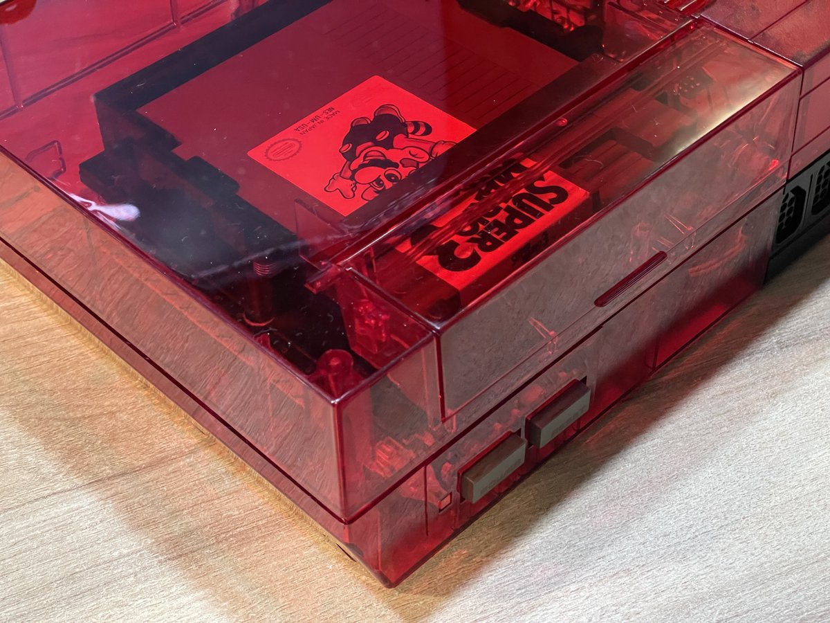 RgRDev's tweet photo. Is this Jelly Red NES what you want?

#nintendo #transparentshell #nes https://t.co/wptBsVxJv1