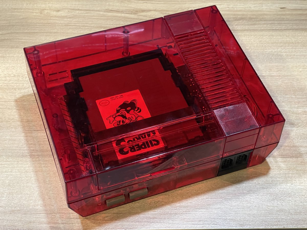 RgRDev's tweet photo. Is this Jelly Red NES what you want?

#nintendo #transparentshell #nes https://t.co/wptBsVxJv1