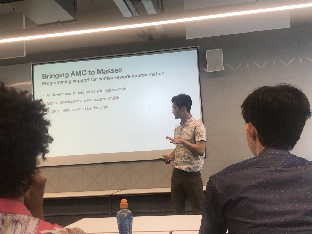 Mirco Musolesi (@mircomusolesi) on Twitter photo . <a href="/veljkoveljko/">Veljko Pejovic</a> back to the lab (well, the lab moved in the meanwhile), presenting his work on resource-efficient mobile deep learning at <a href="/uclcs/">UCL Computer Science</a>. . <a href="/veljkoveljko/">Veljko Pejovic</a> back to the lab (well, the lab moved in the meanwhile), presenting his work on resource-efficient mobile deep learning at <a href="/uclcs/">UCL Computer Science</a>.