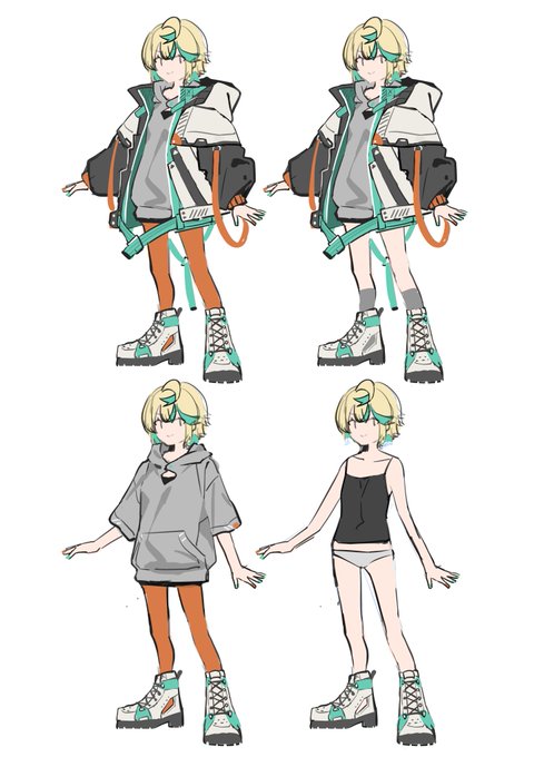 アバターのデザイン、新しくしたいなとガシガシしてる… 